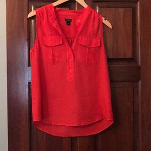 JCrew sleeveless Coral top